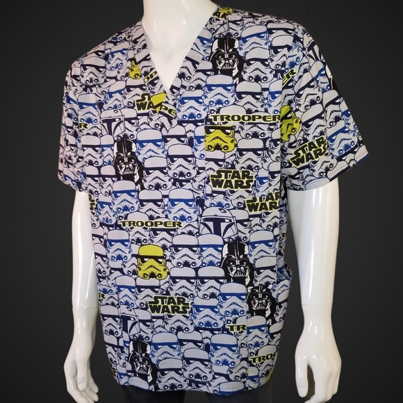 Star Wars Men's XL Scrubs Top Trooper Cotton